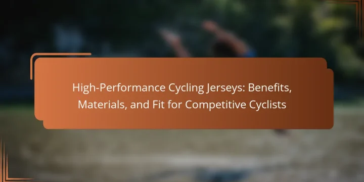 High-Performance Cycling Jerseys: Benefits, Materials, and Fit for Competitive Cyclists