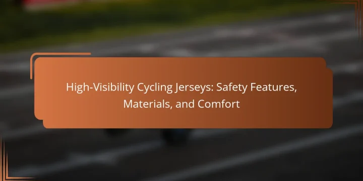 High-Visibility Cycling Jerseys: Safety Features, Materials, and Comfort