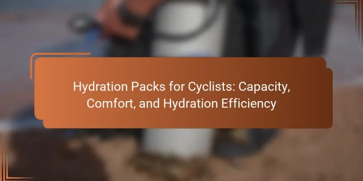 Hydration Packs for Cyclists: Capacity, Comfort, and Hydration Efficiency