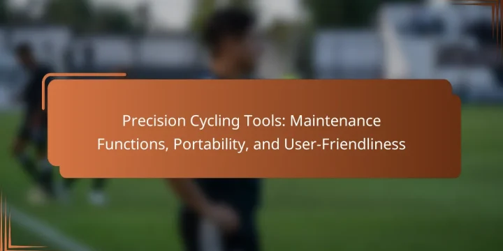 Precision Cycling Tools: Maintenance Functions, Portability, and User-Friendliness